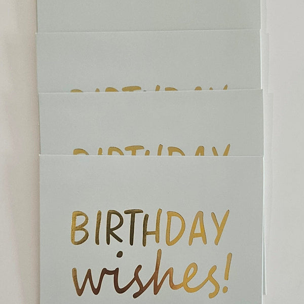 Birthday Wishes Cards, Set of 5 - Save 25% Off