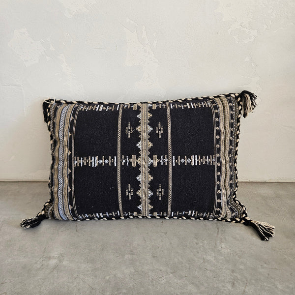 Salma Tribal Cushion in Black 60x40cm - Buy 1 Get 1 Free Sale