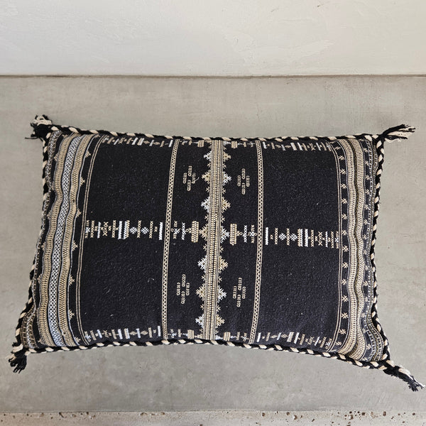 Salma Tribal Cushion in Black 60x40cm - Buy 1 Get 1 Free Sale