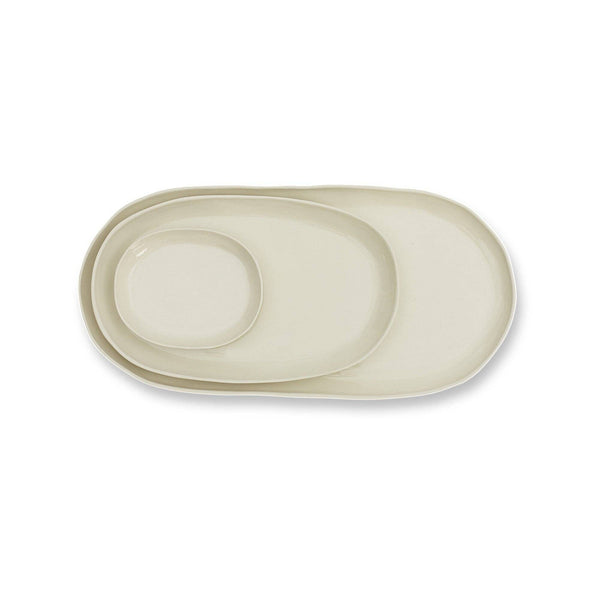 Cloud Oval Plate Chalk (M)