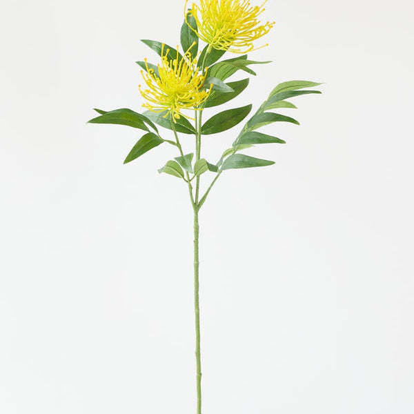 Grevillea Artificial Spray in Yellow/Green 73cm