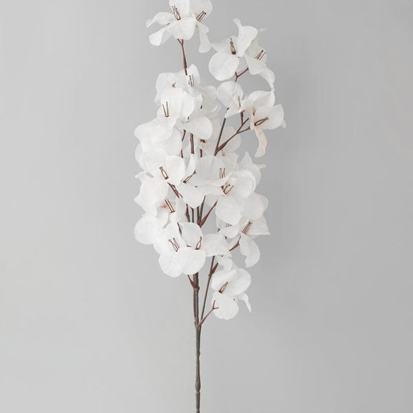 Bougainvillea Artificial Spray in White 85cm