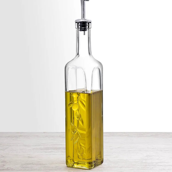 Jasmine Oil & Vinegar Glass Bottle 500ml