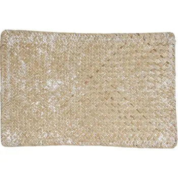 Leweni Rectangular Seagrass Placemat in Whitewash