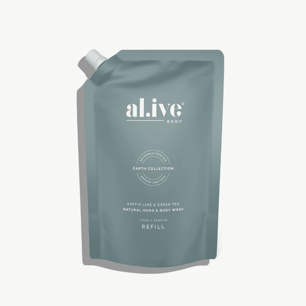 Al.ive Body Wash Refill 1L in Kaffir Lime & Green Tea