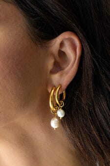 Indigo & Wolfe - Allegra Gold & Pearl Earrings