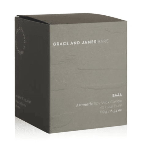 Grace & James Baja 40Hr Candle - Basil, Grapefruit & Cucumber