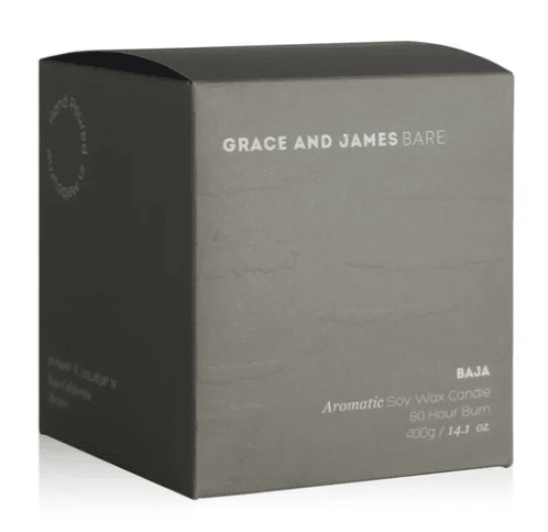 Grace and James Candle - BARE Collection - Baja 80Hr Double Wick Candle