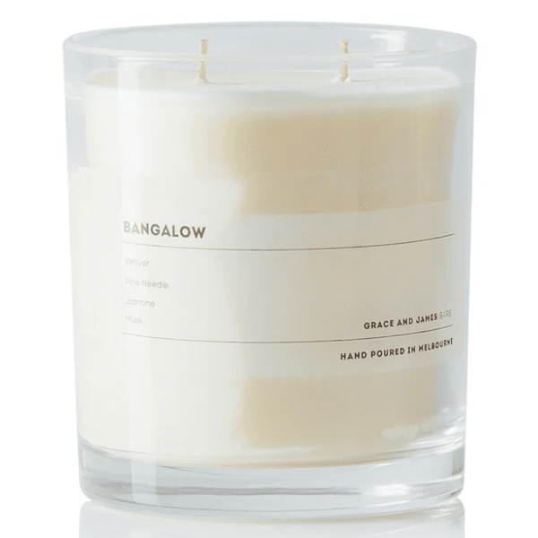 Grace and James Candle - BARE Collection - Bangalow 80Hr Double Wick Candle