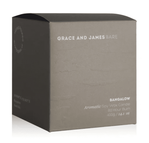 Grace and James Candle - BARE Collection - Bangalow 80Hr Double Wick Candle