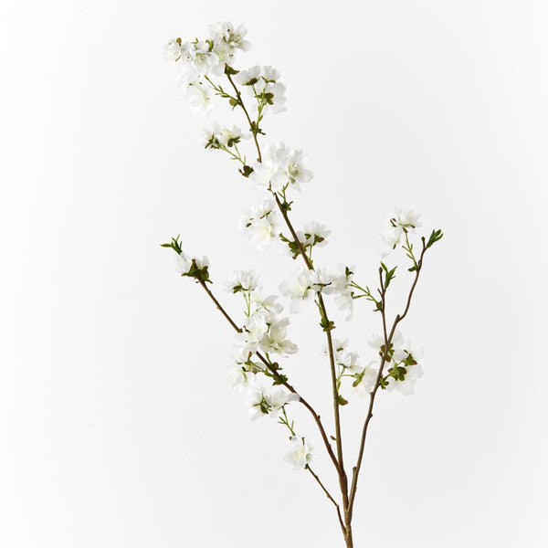 Cherry Blossom Artificial Spray in White 99cm