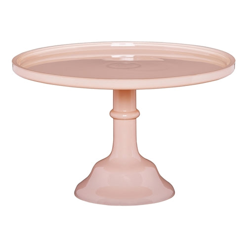 Ava Glass Cake Stand in Blush 29cm