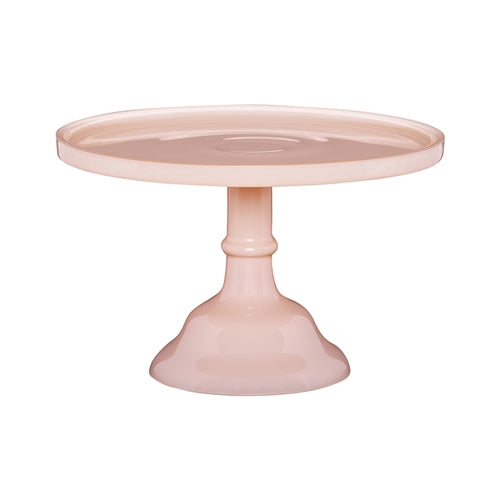 Ava Glass Cake Stand in Blush 26cm