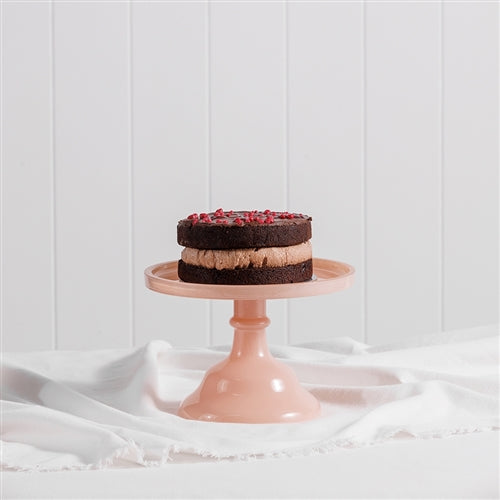 Ava Glass Cake Stand in Blush 20cm