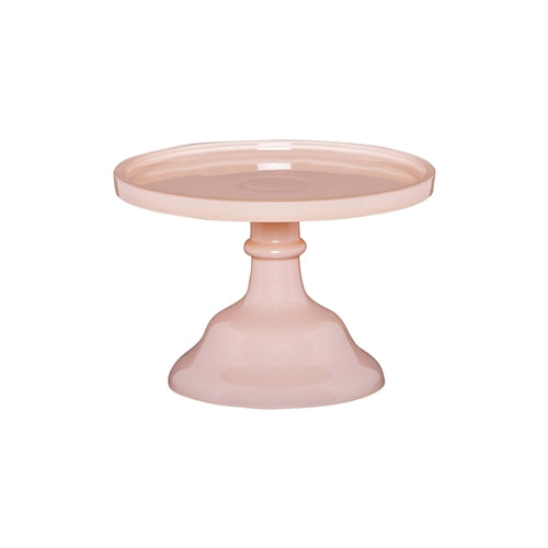 Ava Glass Cake Stand in Blush 20cm