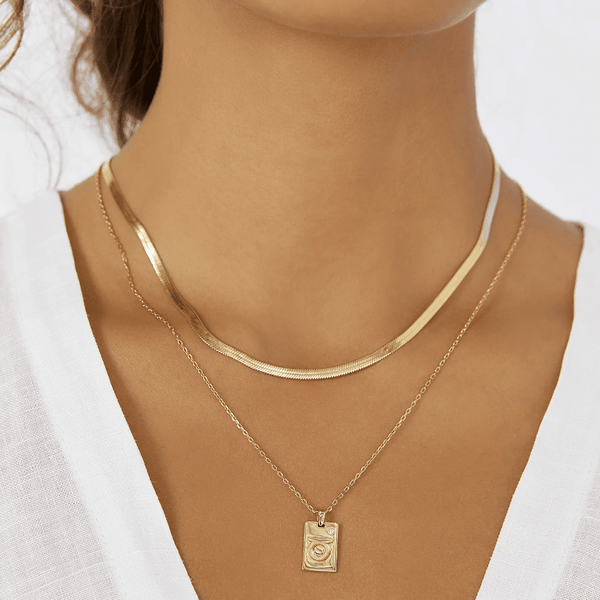 Arms of Eve - Zodiac Gold Tag Necklace - Gemini