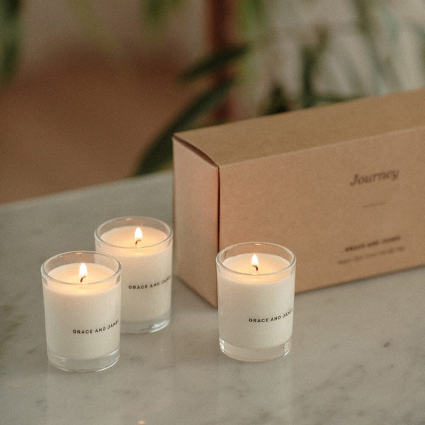 Grace & James - Journey Trio Candle Gift Pack