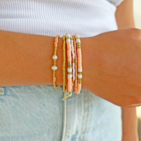 Arms of Eve - Sunny Bracelet Set - Coral