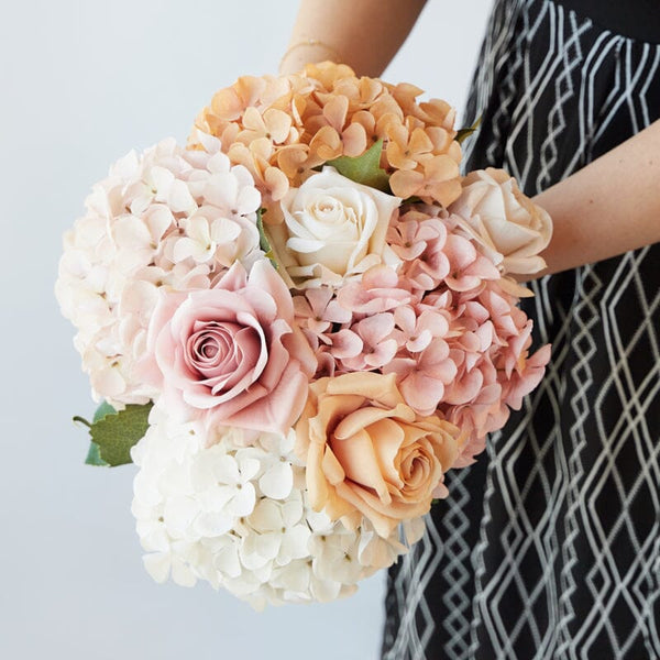 Hydrangea Stem in Cream 45cm