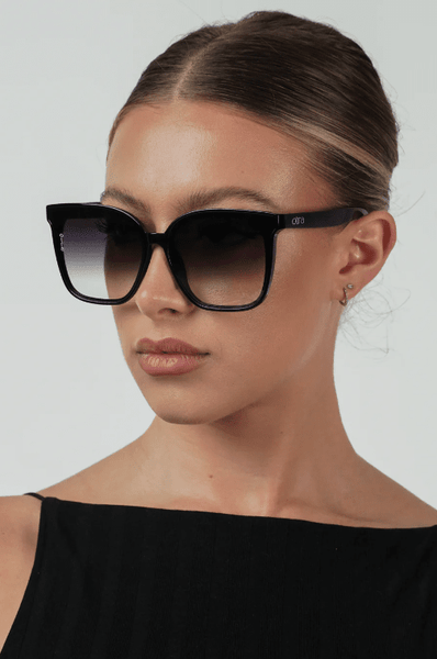 OTRA Eyewear - BETTY Black Frame with Smoke Lense