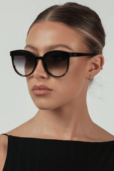 OTRA Eyewear - DALI Black Tortoiseshell with Smoke Fade Lense