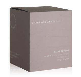 Grace & James Saint Honore 40Hr Candle - Saffron, Amberwood & Fir