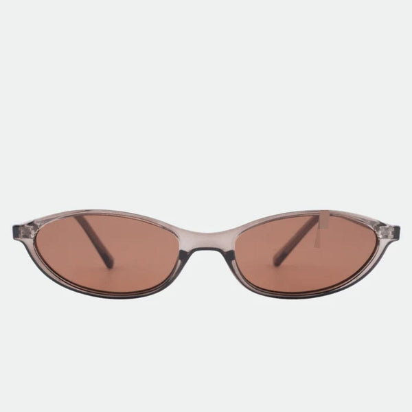 OTRA Eyewear - HAZEL Transparent Olive Frame W/ Brown Lens