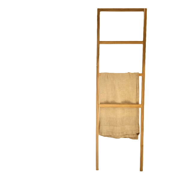 Gia Teak Wooden Bathroom Ladder in Natural