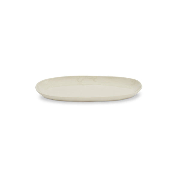 Cloud Oval Plate Chalk (M)