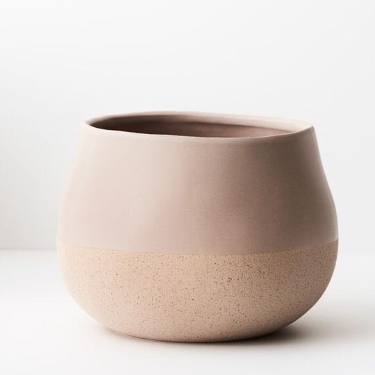 Aura Plant Pot in Almond