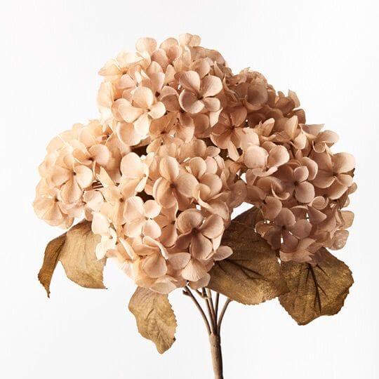 Hydrangea Artificial Real Touch Bush in Green 41cm