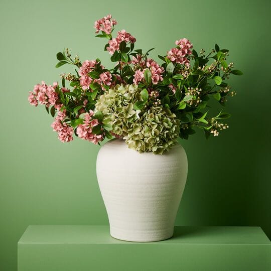 Hydrangea Faux Green 47cm