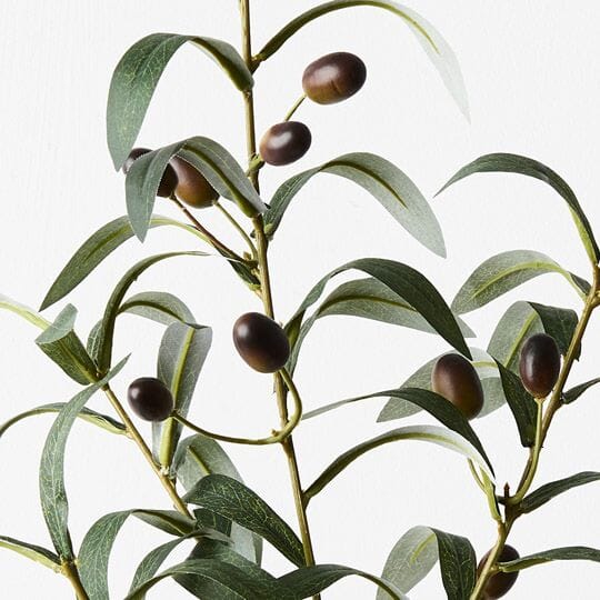 Olive Artificial Leaf Spray in Green 72cm