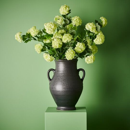 Samara Stoneware Vase in Black 38cm