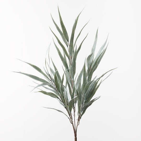 Eucalyptus Long Leaf Artificial Bush in Grey/Green 55cm