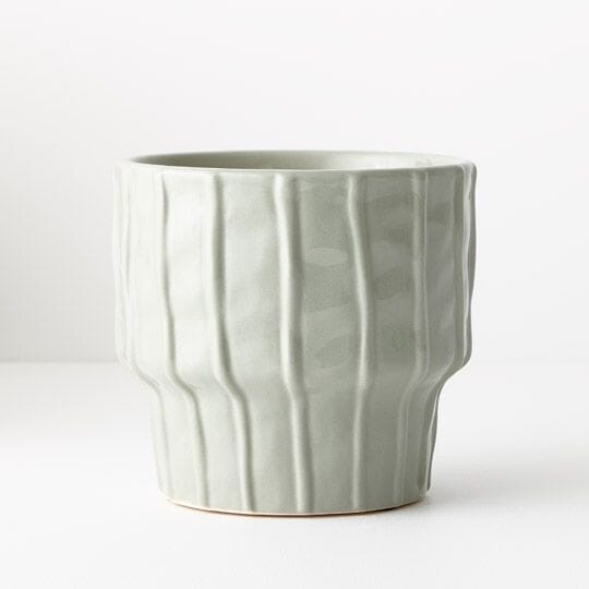 Sinai Stoneware Pot in Satin Sage 15cm