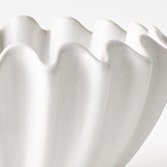 Helios Ceramic Bowl in White 30cm