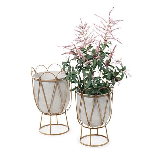 Stella Metal Pot W/ Stand - Medium (Save 25%)