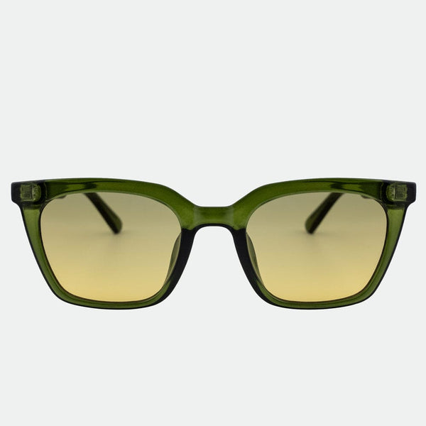 OTRA Eyewear - BREE Black W/ Transparent Green Lens