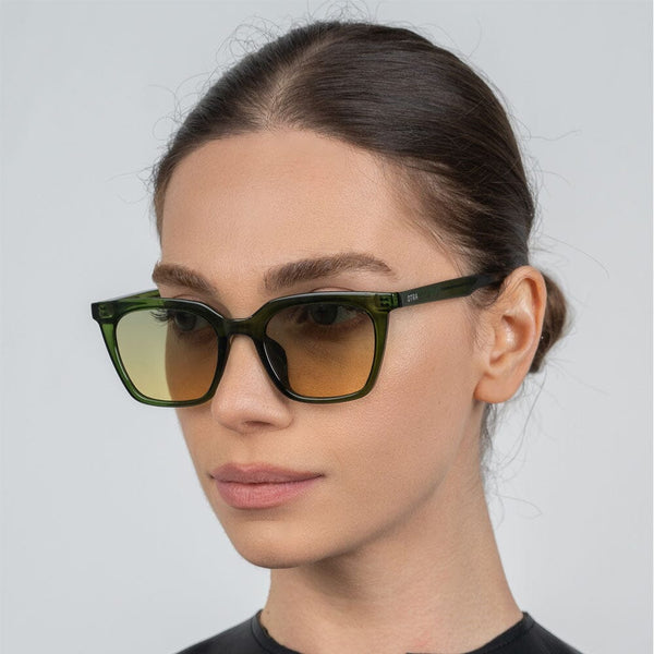 OTRA Eyewear - BREE Black W/ Transparent Green Lens