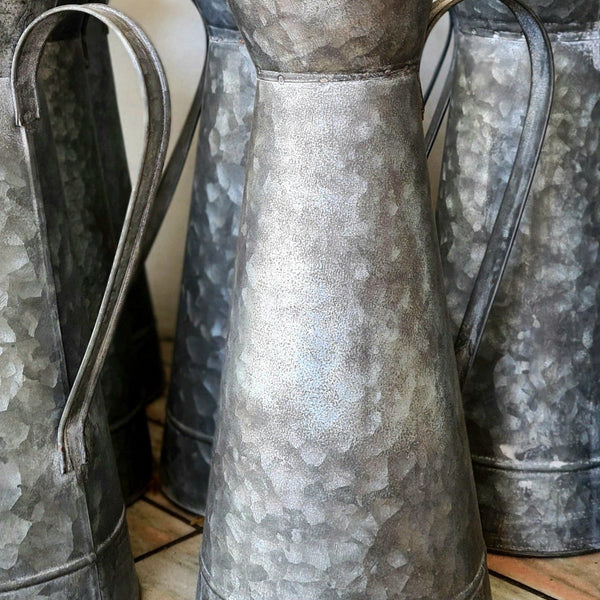 Farmhouse Zinc Pitcher Vase (Save 37%) Small