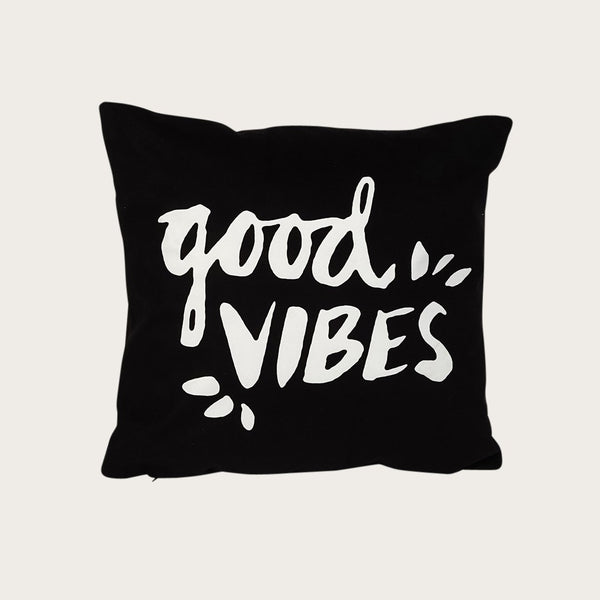 Good Vibes Cushion Black - Buy 1 Get 1 Free Sale