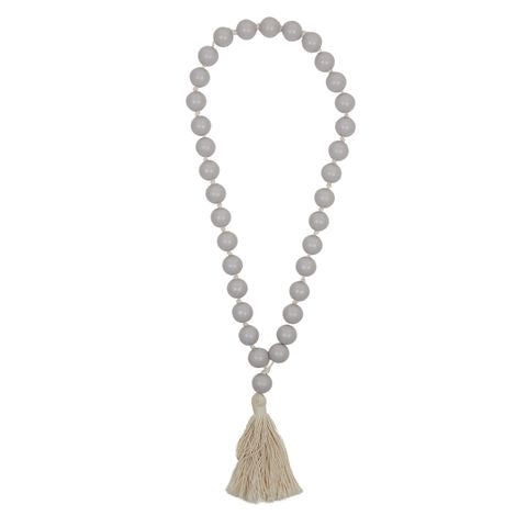 Amrita Wooden Hanging Beads Garland - Grey Mist