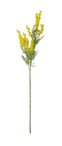 Wattle Faux Stem in Green/Yellow - 78cm